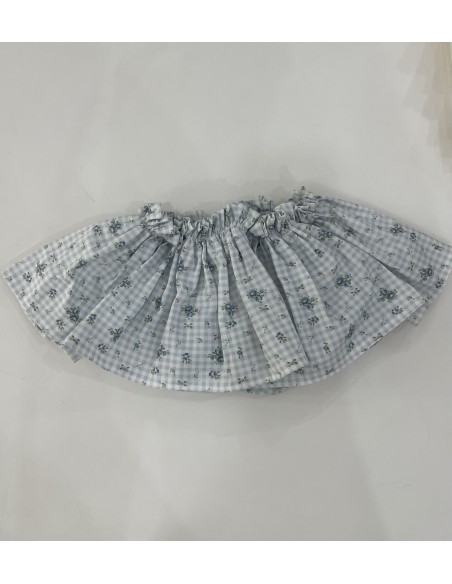 BRAGUITA CUBREPAÑAL FLOR CELESTE