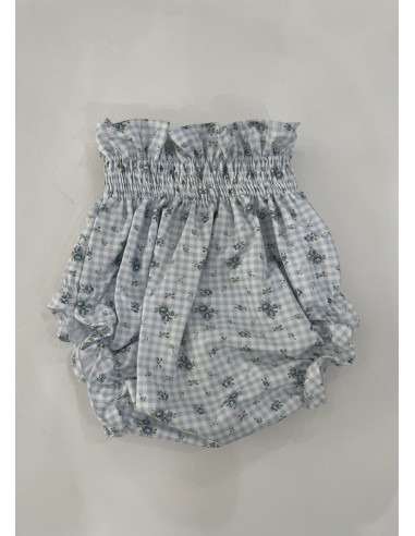 BRAGUITA UNISEX VICHY CELESTE FLOR