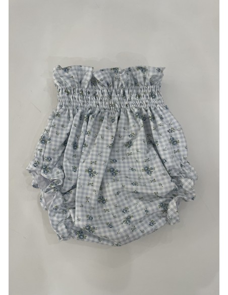 BRAGUITA UNISEX VICHY CELESTE FLOR