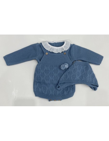 CONJUNTO 3 PIEZAS POMPOM