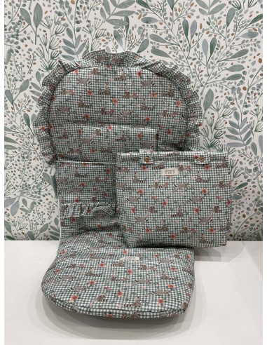 CONJUNTO SACO Y BOLSO VICHY MOFETA