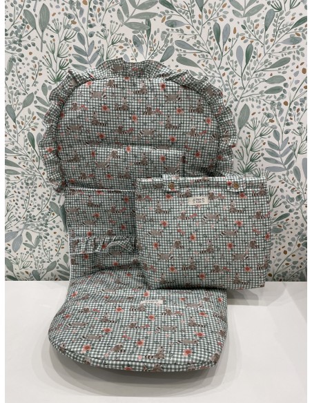 CONJUNTO SACO Y BOLSO VICHY MOFETA