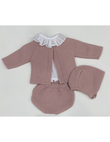 CONJUNTO 4 PIEZAS ROSA