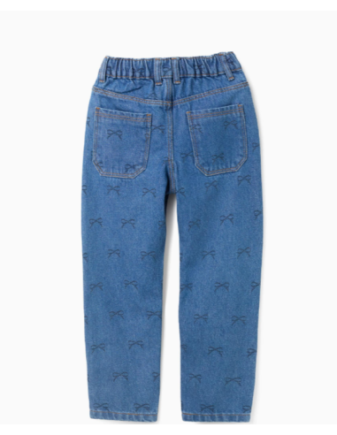 Vaqueros de Algodón con Motivo de Lazo para...
