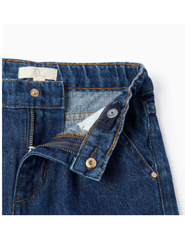 Vaqueros 'Wide Leg' para Niña, Azul Oscuro