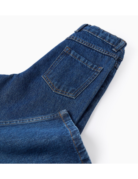 Vaqueros 'Wide Leg' para Niña, Azul Oscuro