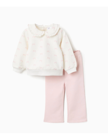 Chándal para Niña 'Lacitos', Blanco/Rosa