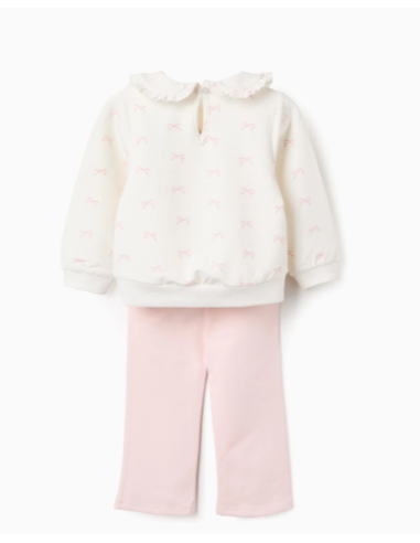 Chándal para Niña 'Lacitos', Blanco/Rosa