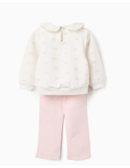Chándal para Niña 'Lacitos', Blanco/Rosa