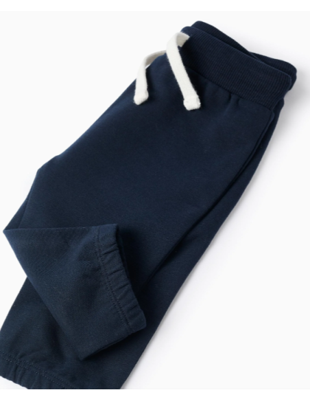 Chándal con Motivo 'Llaves' para Recién Nacido, Blanco/Azul