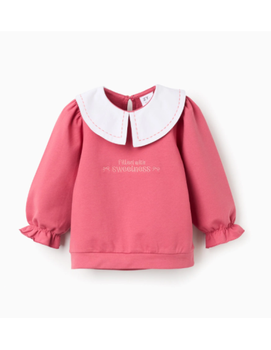 Sudadera con Cuello Holandés para Bebé Niña...