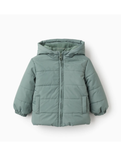 Chaqueta Acolchada con Capucha y Forro Polar para Bebé...