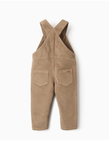 Peto de Pana para Bebé Niño, Beige