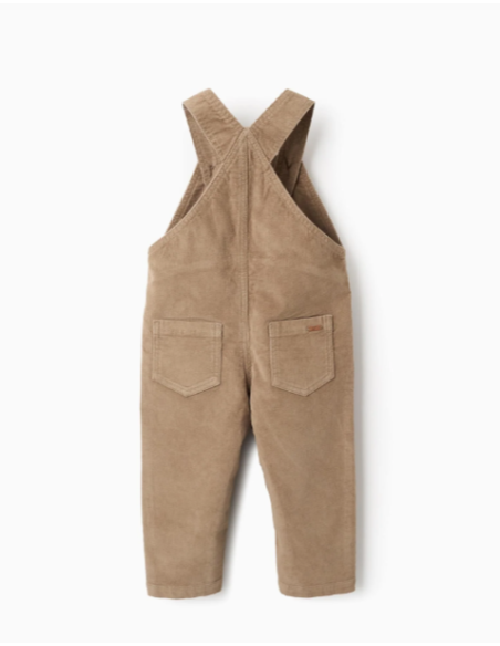 Peto de Pana para Bebé Niño, Beige