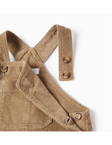 Peto de Pana para Bebé Niño, Beige