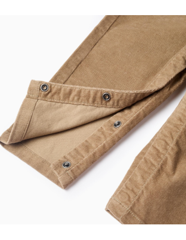 Peto de Pana para Bebé Niño, Beige