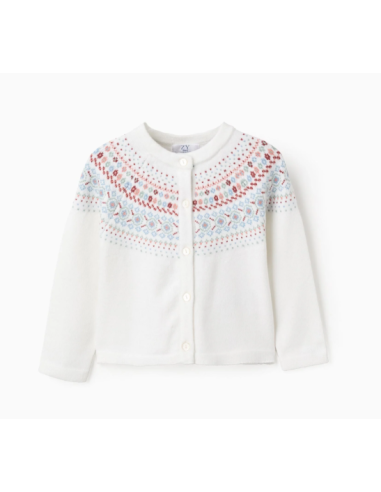 Chaqueta de Punto con Jacquard para Bebé Niña,...