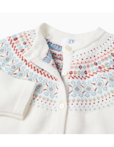 Chaqueta de Punto con Jacquard para Bebé Niña,...