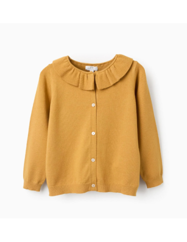 Chaqueta de Punto Fino con Volantes para Niña,...