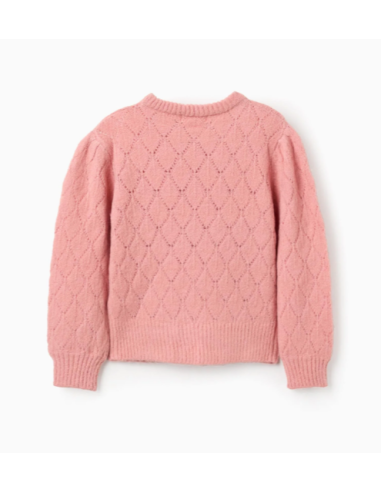 Jersey de Punto Calado y Hombros Caídos para...