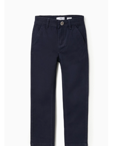 Pantalón Chino de Sarga para Niño 'Slim Fit',...