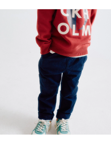 Pantalón Cargo con Cintura Elástica y Cordón de...