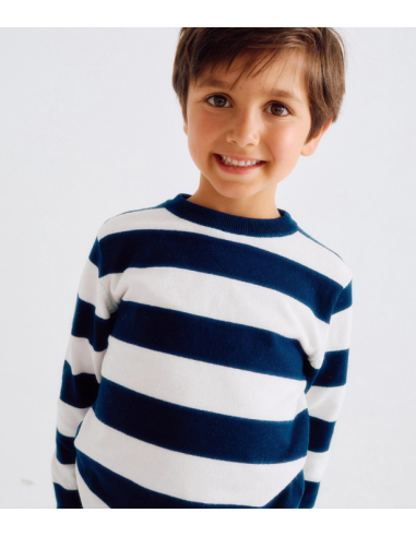 Jersey de punto Fino a Rayas para Niño,...