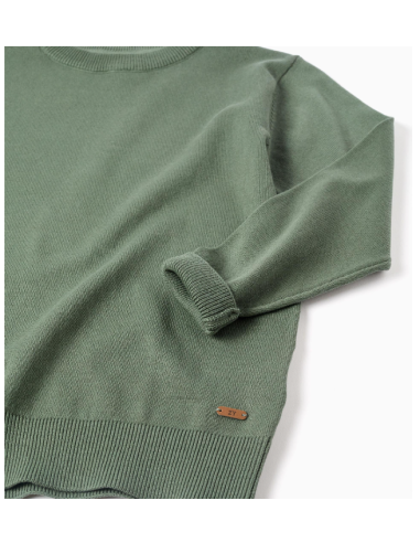 Jersey de punto para niño, verde oscuro