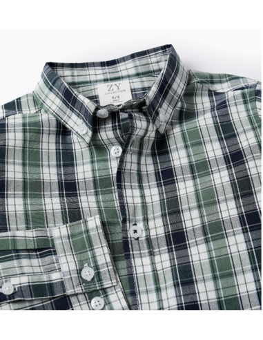 Camisa de Algodón con Cuadros para Niño,...