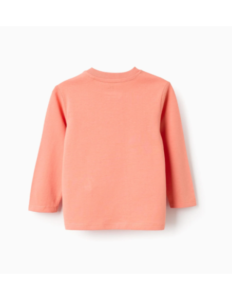 Camiseta de Manga Larga de Algodón para Niño 'Ant', Coral