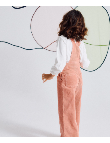 Mono de Pana 'Wide Leg' para Niña, Rosa
