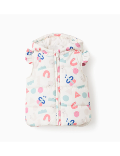 Chaleco Acolchado con Capucha y Volantes para Bebé Niña...