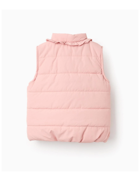 Chaleco Acolchado con Forro Polar para Bebé Niña, Rosa