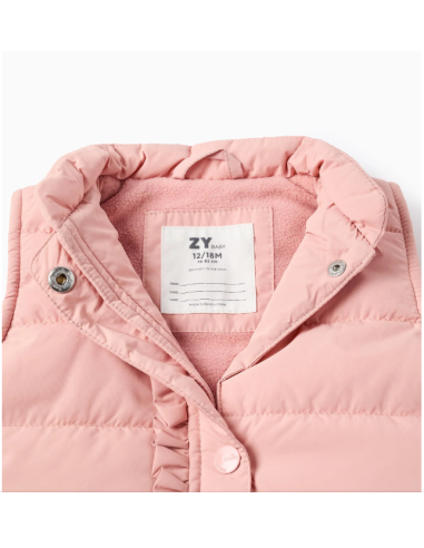 Chaqueta Acolchada con Capucha y Forro Polar...