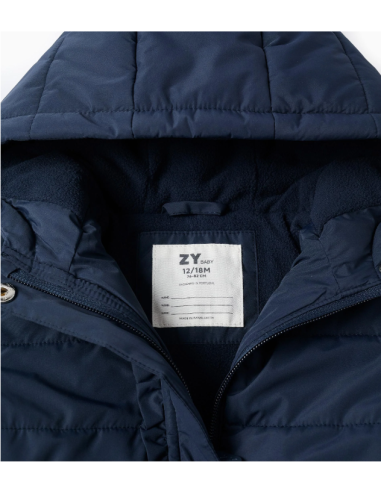 Chaqueta Acolchada con Capucha y Forro Polar...