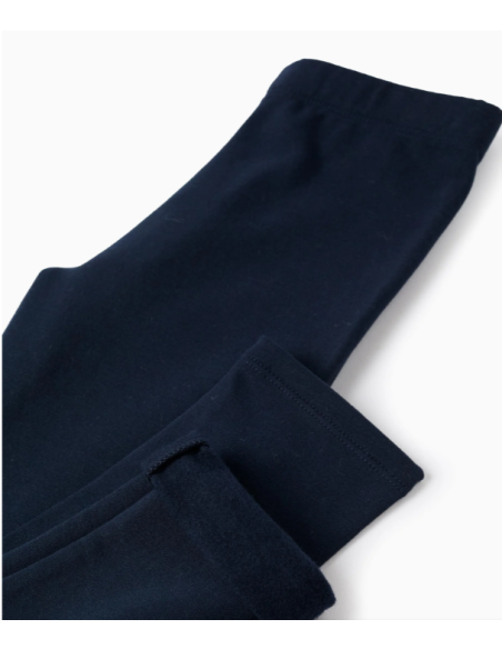 Mallas Perchadas para Niña, Azul Oscuro