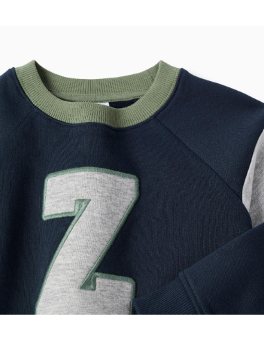 Sudadera Perchada 'Z' para Niño, Azul...