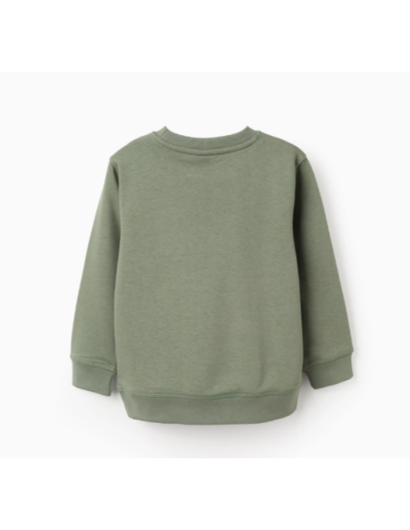 Sudadera con Estampado En El Pecho 'Si Archives' para Niño, Verde