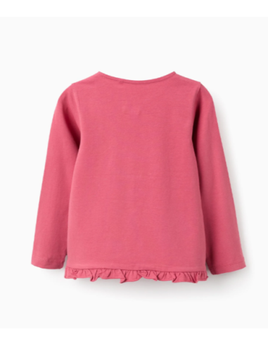 Camiseta de Manga Larga con Volantes para Niña...