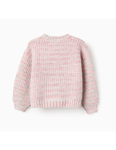 Jersey de Punto Grueso para Niña, Multicolor