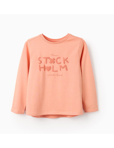 Camiseta de Manga Larga de Algodón para Niña...