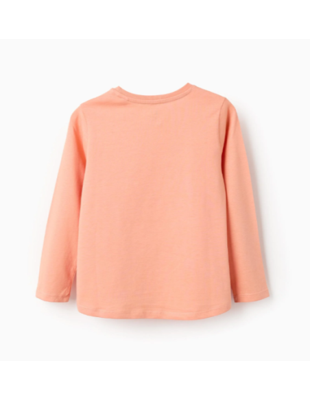 Camiseta de Manga Larga de Algodón para Niña 'Stockholm', Naranja