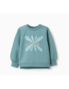 Sudadera Perchada con Estampado en Relieve para Niña,...