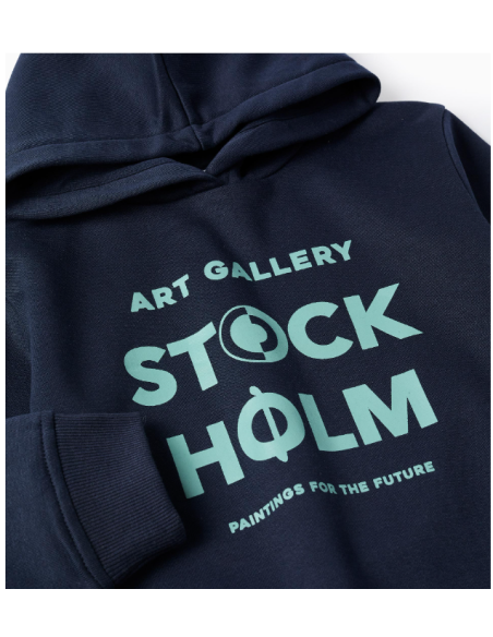Sudadera con Capucha Perchada para Niño 'Stockholm', Azul Oscuro