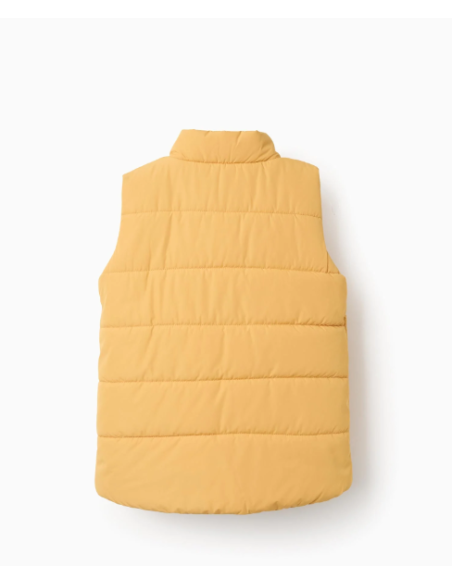 Chaleco Acolchado con Forro Polar para Niño, Amarillo