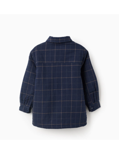 Chaqueta de franela con interior de sherpa para...