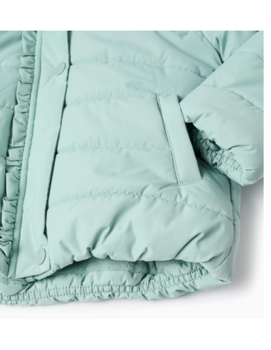 Chaqueta Acolchada con Capucha y Forro Polar...