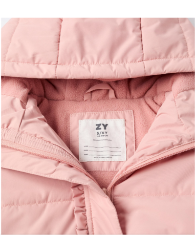 Chaqueta Acolchada con Capucha y Forro Polar...