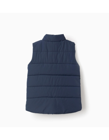 Chaleco Acolchado con Forro Polar para Niño, Azul Oscuro