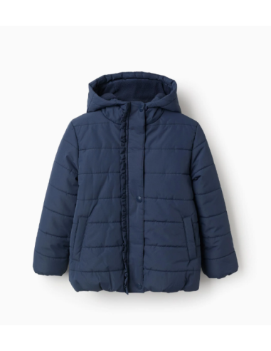 Chaqueta Acolchada con Capucha y Forro Polar...